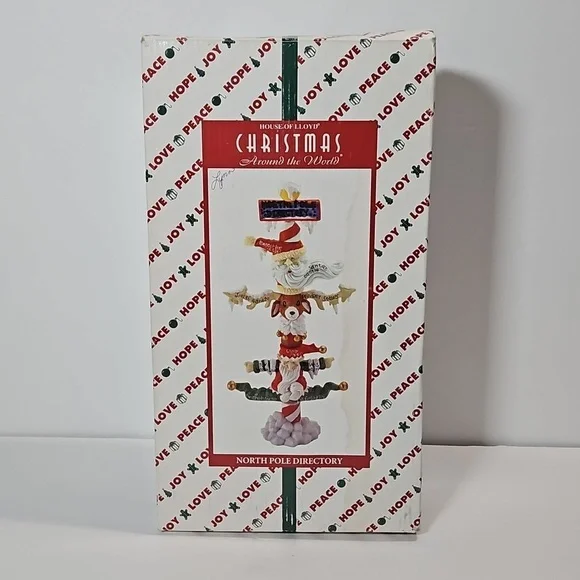House of Lloyd Christmas Around the World VTG Twistable North Pole Directory - Picture 8 of 8